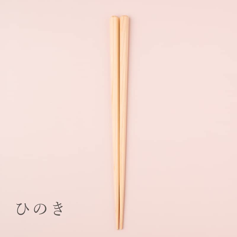 Hashikura Matsukan Chopsticks Natural Wood Unisex Natural Wood Hexagon Hinoki Natural Made In Japan 22.5cm G-90572