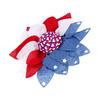 Decorative Wreath Artificial Cloth Dress Up Shop Window Decoration Wreath for Independence Day Family Holiday