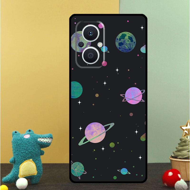 Weltraum Planet Sterne Mond Hülle Für OPPO Reno 15 15F 14 13 12 11 10 Pro 14F 13F 12F 11F 8T OPPO Find X9 X8 X6 Pro Abdeckung