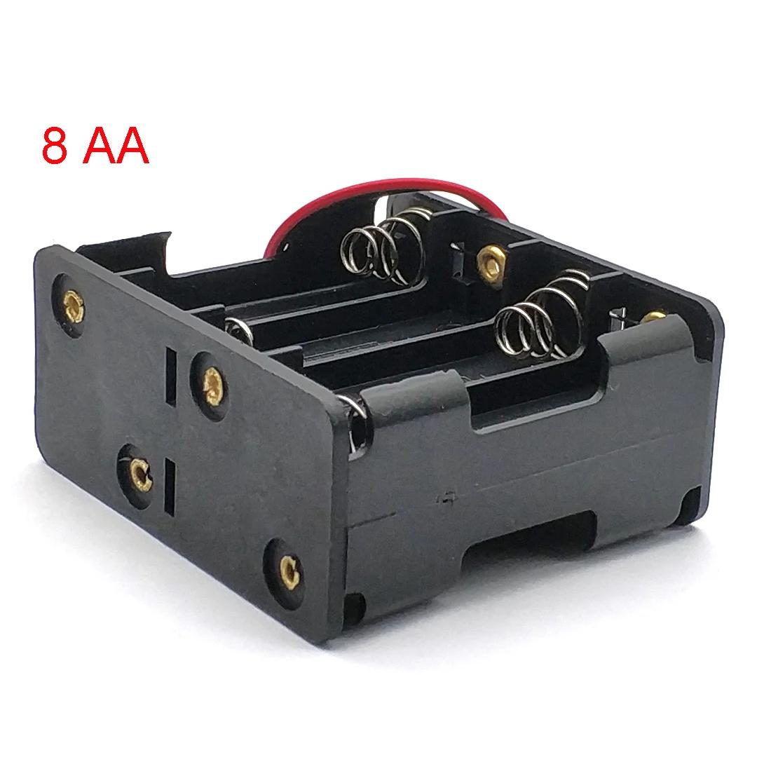 

Горячая Распродажа Кейсы для Пауэрбанка AA 5X 6X 10X Держатель для Батареек AA Коробка для Хранения Кейс 5 6 10 Слотов Контейнер для Батареек с Проводом Short-8S