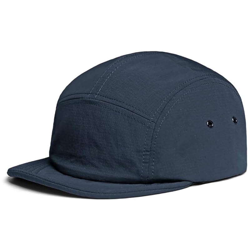 

[Laquest] men s jet cap five panel cap polyester water repellent ladies spring summer autumn (Navy, 58cm)