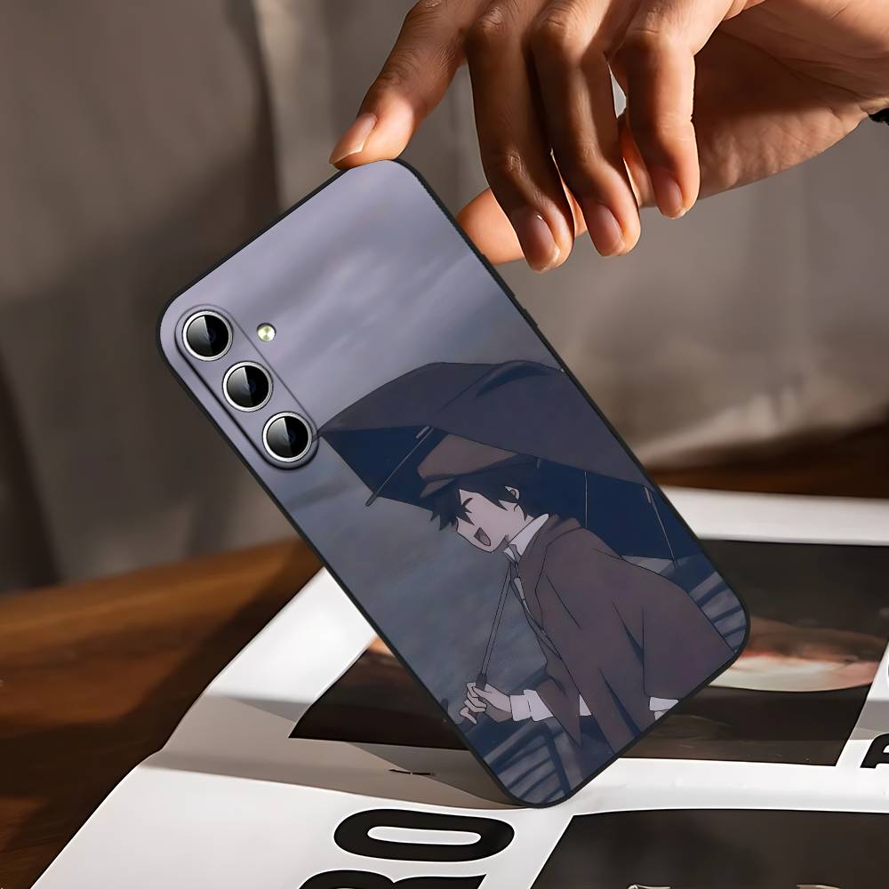 Edogawa Ranpo Phone Case For Samsung Galaxy S24/S25/S22/S30/Note20/Lite/Ultra/5G/Plus/FE Soft Black