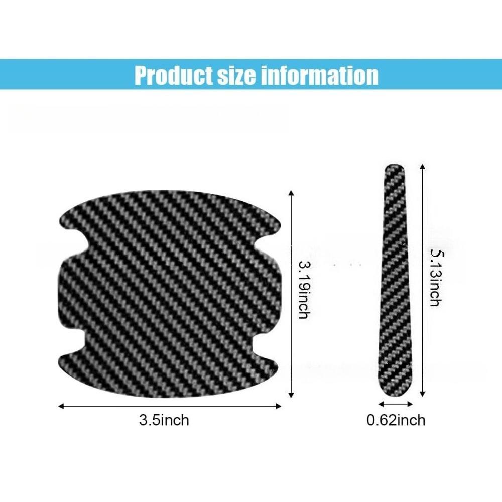 8PCS Door Handle Sticker, Scratch-proof Car Door Protective Sticker, Door Bowl Protective Film
