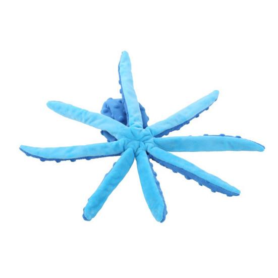 Plush Octopus Dog Chew Toy Small Medium Large Dog Cat Squeaky Stuffed Octopus Doll Indoor Outdoor Stress Relief Interactive Teething Toy Pet Supplies