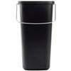 KADAX 12L Trash Can Waste Container Black with Handle Bucket