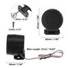 ACROPIX Auto-Lautsprecher Hochtöner Stereo-Hochtöner Rundlautsprecher für Auto-Track-Audio Schwarz 42x34x47mm 2 Stück