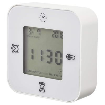 IKEA KLOCKIS Clock Thermometer Alarm Timer White