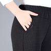 Middle-aged Women's Pants Fleece Thickened Elastic High Waist the Elderly Pants Female Grandma Pants Loose Mother Straight Pants