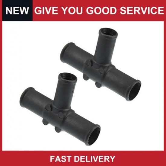 Pack of 2 for Toyota Land Cruiser 1992-2007 Connector Heater Hose Output T Pipe