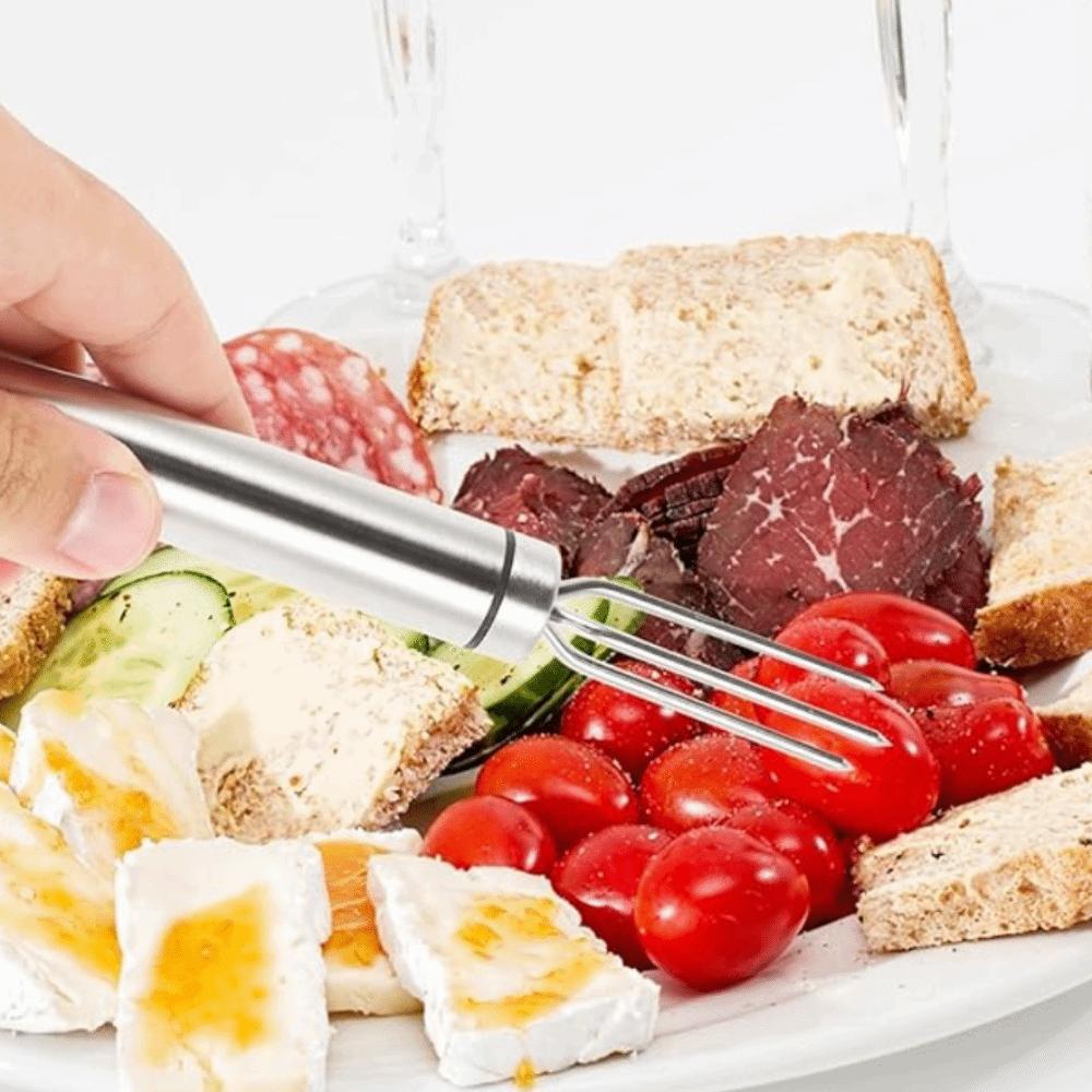 5pcs 3 Prong Corn Forks Set Reusable Roast Holder Barbecue Accessory Grilled Sausage Prod  Grill