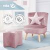 Starry Plush Cushion for Child - Roba Style - Pink - 0 Months and Up