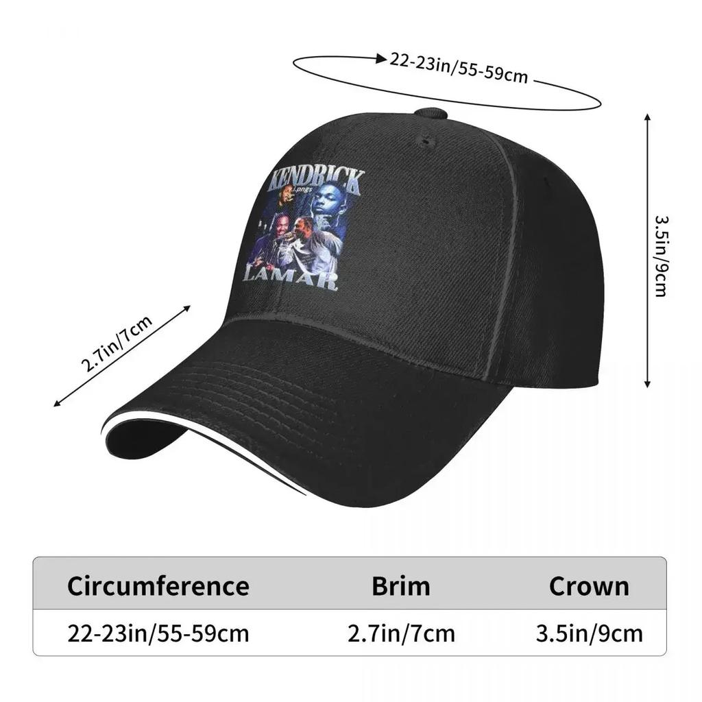 Kendrick Lamar Baseball Cap Rapper Hip Hop Female Male Print Hip Hop Hats Spring Classic Outdoor Gym High Quality Baseball Caps