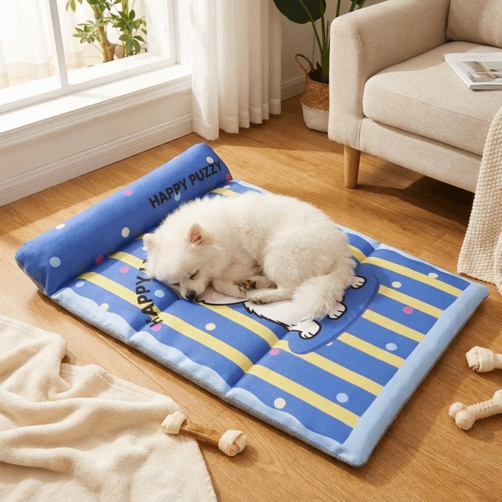 Breathable Cat Cooling Pad Waterproof Ice Silk Cold Mat Cat Sleeping Pad Pet Cooling Mat  Kennel