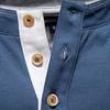 AIOPESON Premium 100% Cotton Men's Henley Collar Button T Shirt Solid Color Long Sleeve Basic New Autumn