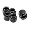 Tire Valves Caps with Rubber Seal Weather Resistant Valves Caps Universal Fitting Valves Caps Set 5pcs for Car SUVs Bikes Truck