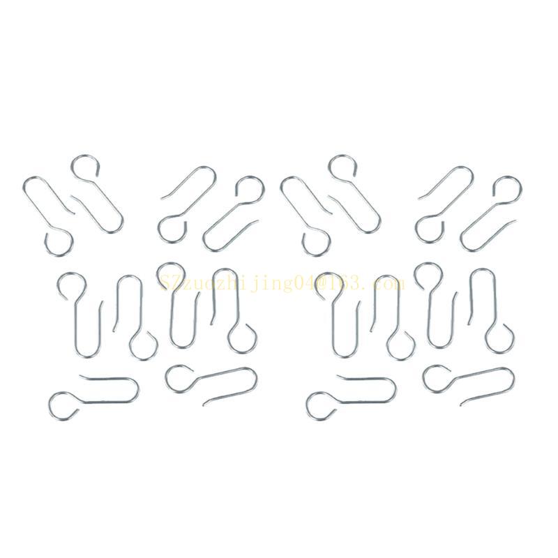 Ganchos S de Metal para Pendurar Cortinas Ganchos de Cortina Simples e Eficazes, para Trilho de Cortina Cabides de Pino para Cortinas