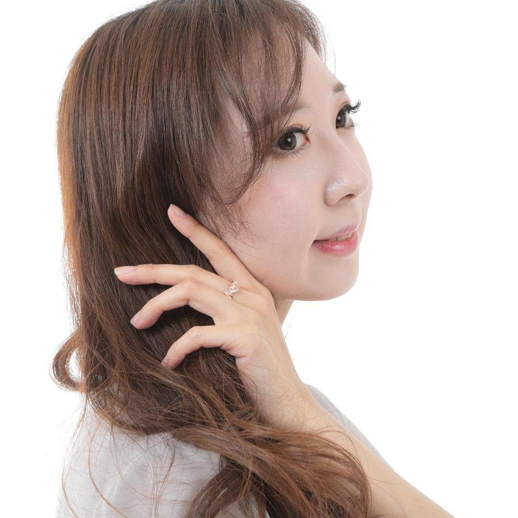 Hawaiian Jewelry Ring Pink Gold Coating All Plumeria Jewelry [LocoMocoAloha] [Genuine Product]