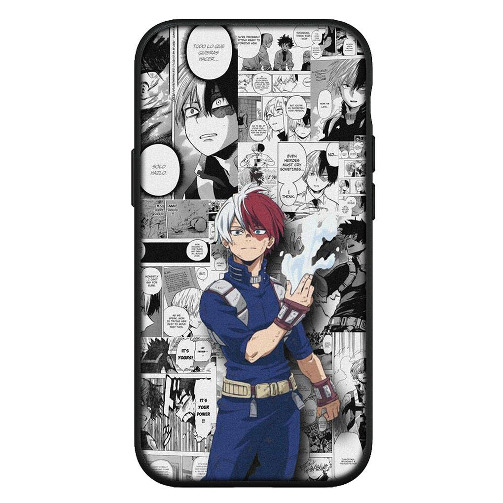 for iPhone 17 16 15 Xiaomi Poco Redmi Note 14 13 12 11 Pro Max Samsung Galaxy S25 S24 S23 OPPO Huawei Todoroki Shoto BNHA My Hero Academia Phone Case