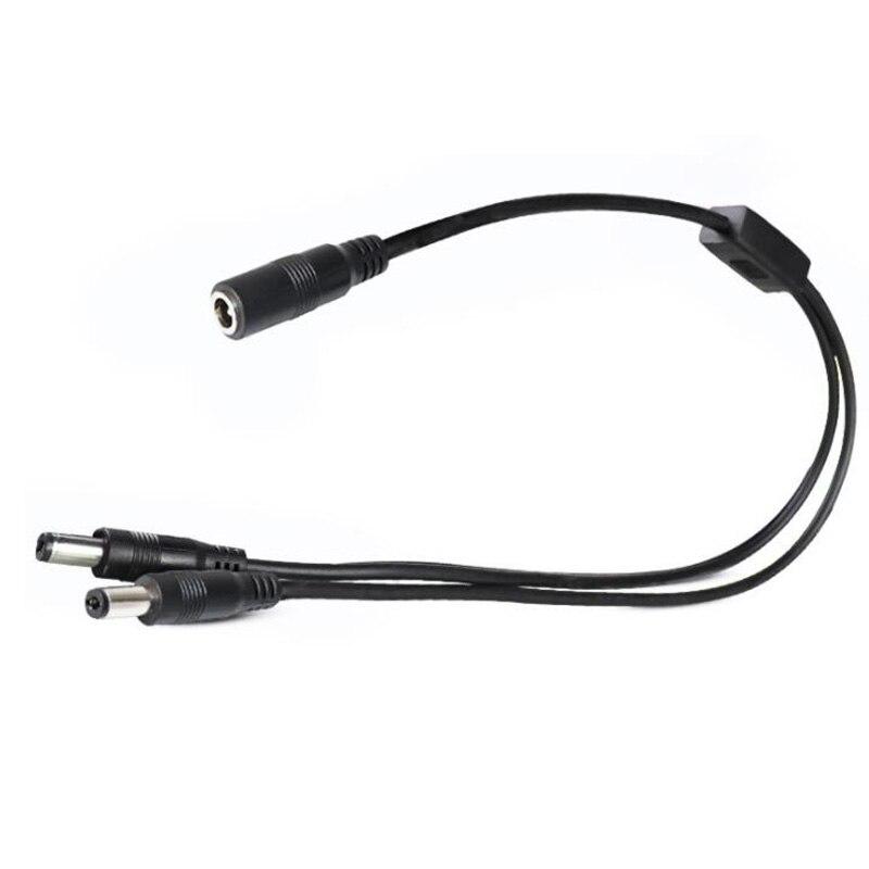 

20awg 5A 1 DC Fema to 2/3/4 Male Розгалужувач 5,5x2,5 мм Шнур живлення Адаптер З’єднувальний кабель для світлодіодної стрічки камери відеоспостереження 1 female to 2 male