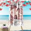 Anime Girl with Lace Design Beach Towel Quick-drying for Travel Outdoor Sports Jogging Beach and Swimming
