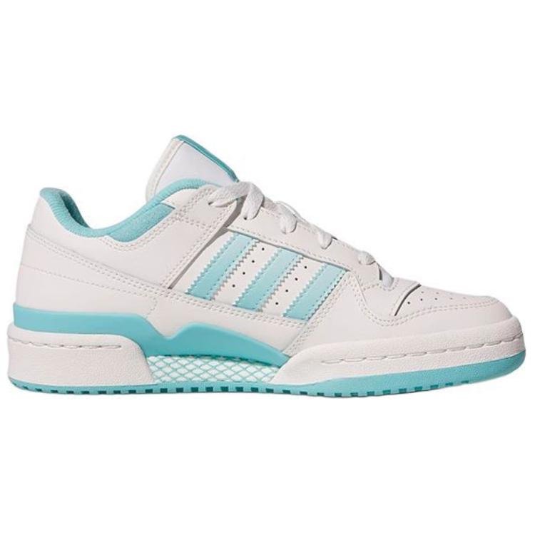 Adidas Originals Forum Comfortable Low-Top Skate Shoes Women Sneakers White Blue JI3258