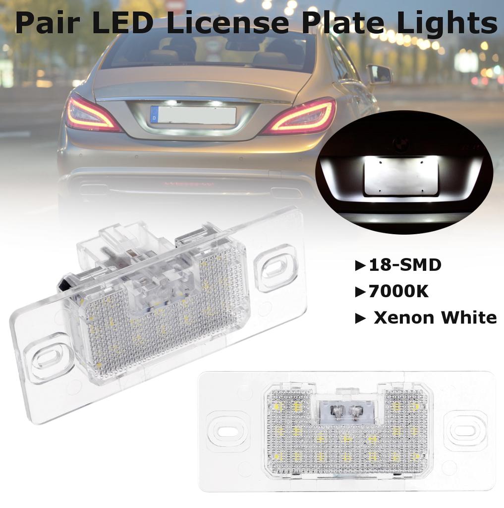 FOR PORSCHE CAYENNE 2002-2010 18 LED NUMBER PLATE LIGHT LAMP PAIR