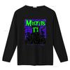 MISFITS 80s Rockband One Hell of A Party T-shirt Vintage Stijl voor Fans vintage Gewassen Stijlvolle grafische print Veelzijdig