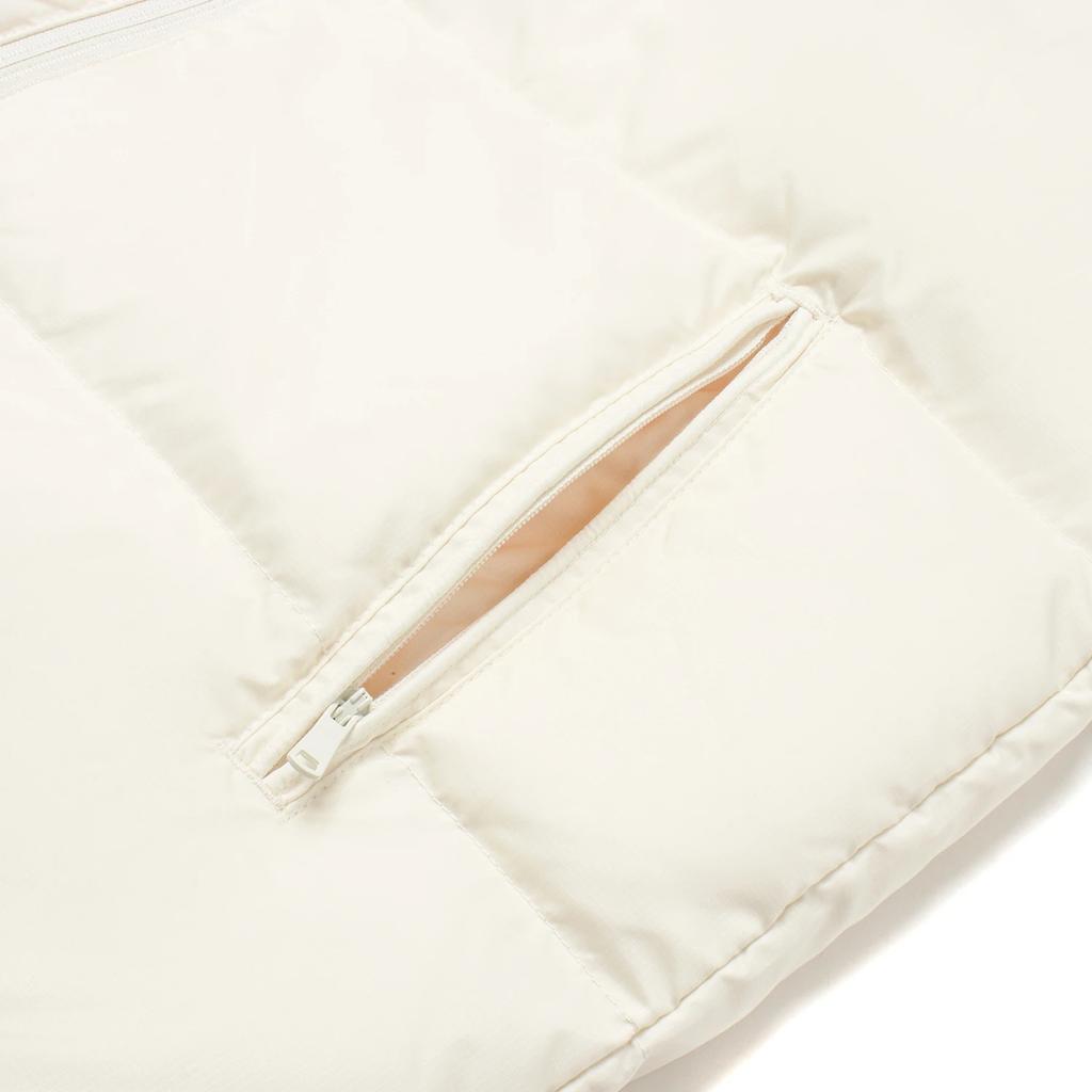 Li-Ning Wade Series Solid Color Stand Collar Water-Resistant Down Vest Men Vests Off-White AMRT029-2