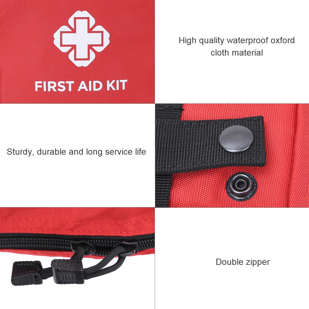 Waterproof Oxford Cloth Outdoor Portable Military Fan Medical Emergency Rescue Bag AccessoryRed