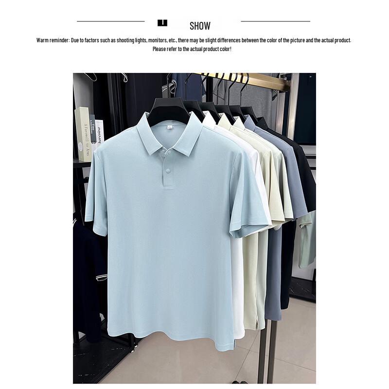 ROMON Men's Short Sleeve Polo Shirt
