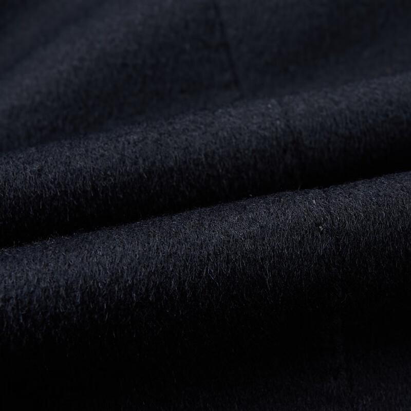 Firstview Men's Wool Blend Lapel Overcoat with 90% Down Lining