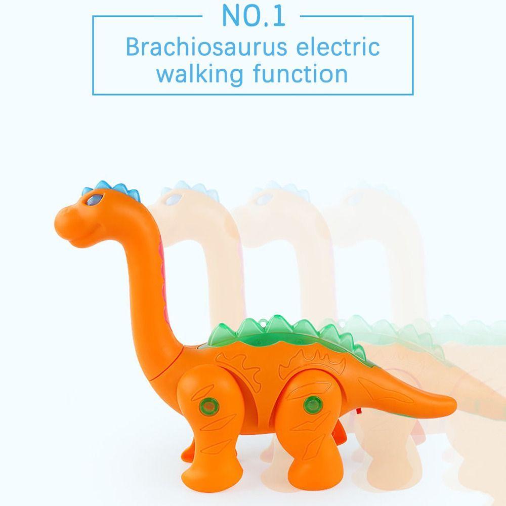 Ligh Music Glowing Musical Toy Simulation Dinosaur Model Leash Dinosaur Toy Dinosaur Pet Toy