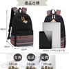 Leaper Canvas Backpack for Women and Girls, LE8860BK, BlackL