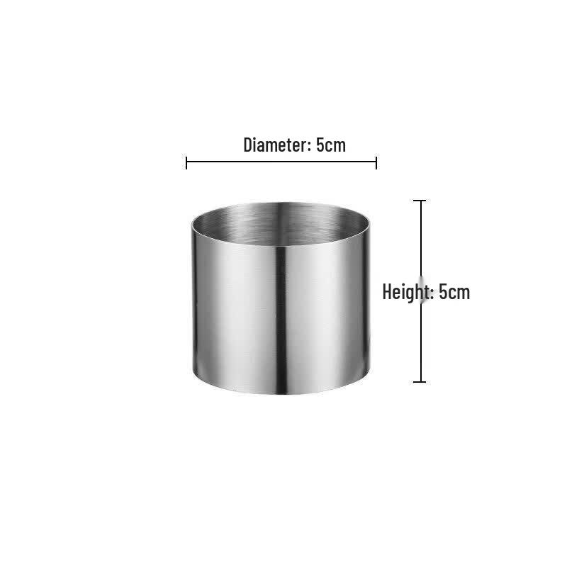 Qiwei Stainless Steel Adjustable Round Cake Mousse Ring