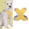 Dog Harness Leash Reflective Soft Padded Adjustable Choking Prevention Pet Vest Leash for Walking Training Yellow S