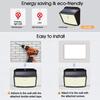 158 LED Solar Wall Lights Outdoor Ecurity Light Motion Sensor Waterproof 3 Modes Courtyard Wall Lamp Garden Decor Garage Lamp