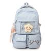 Schoolbag waxy jiji primary school students cute transparent backpack girls two-dimensional color large-capacity pain bag baby bag