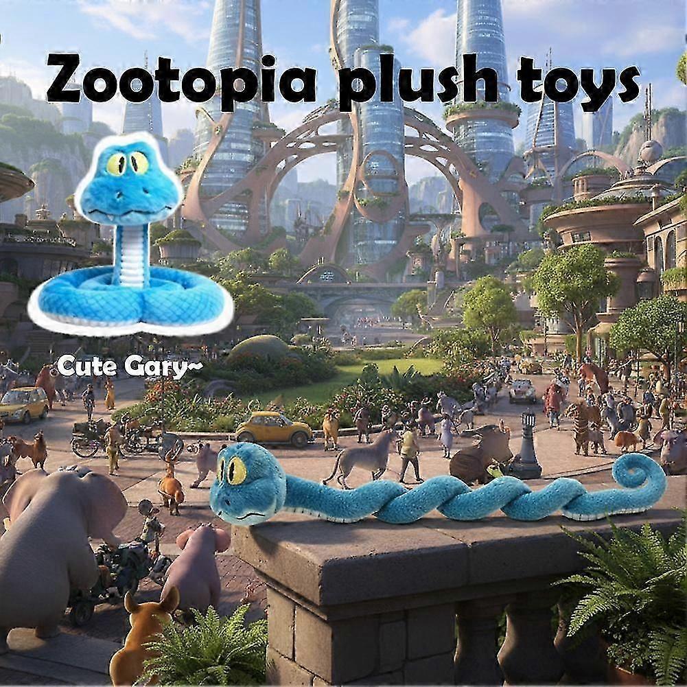 Zootopia Cute Little Snake Gary Plush Toy Soft Stuffed Animal Doll Birthday Gift For Girlfriend Kids