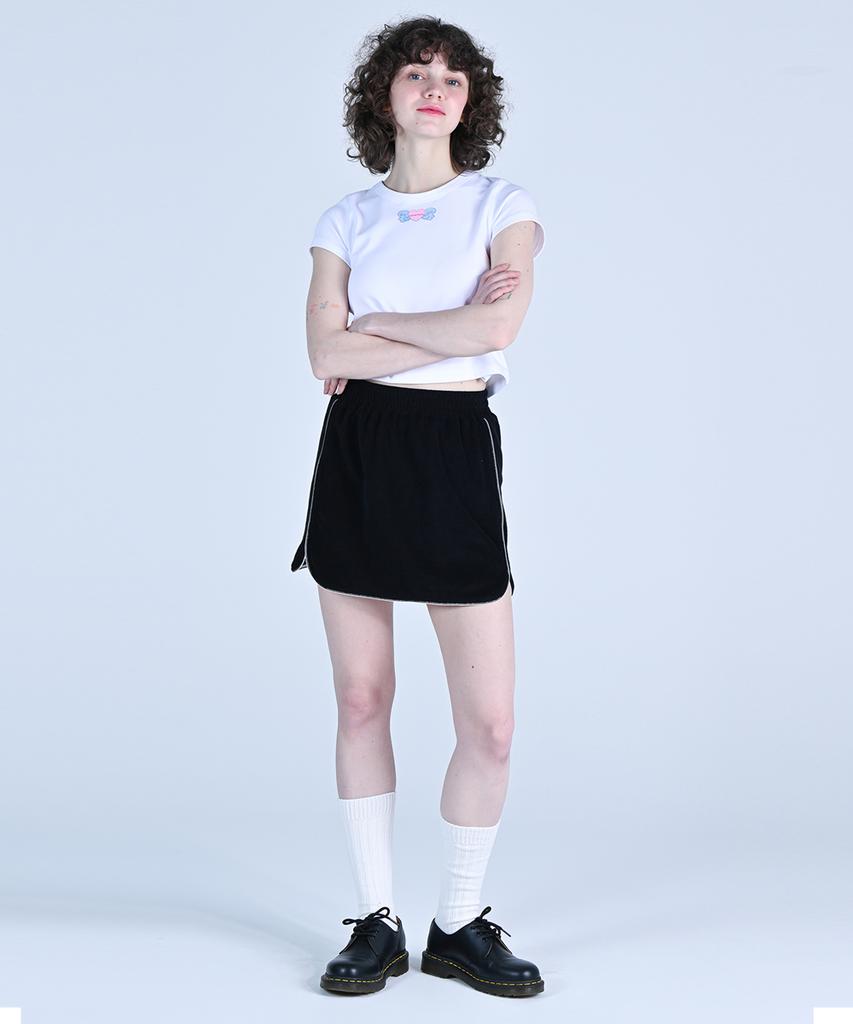 WOVEMENT Cozy Jam Mini Skirt Black Wbdssk002Bk