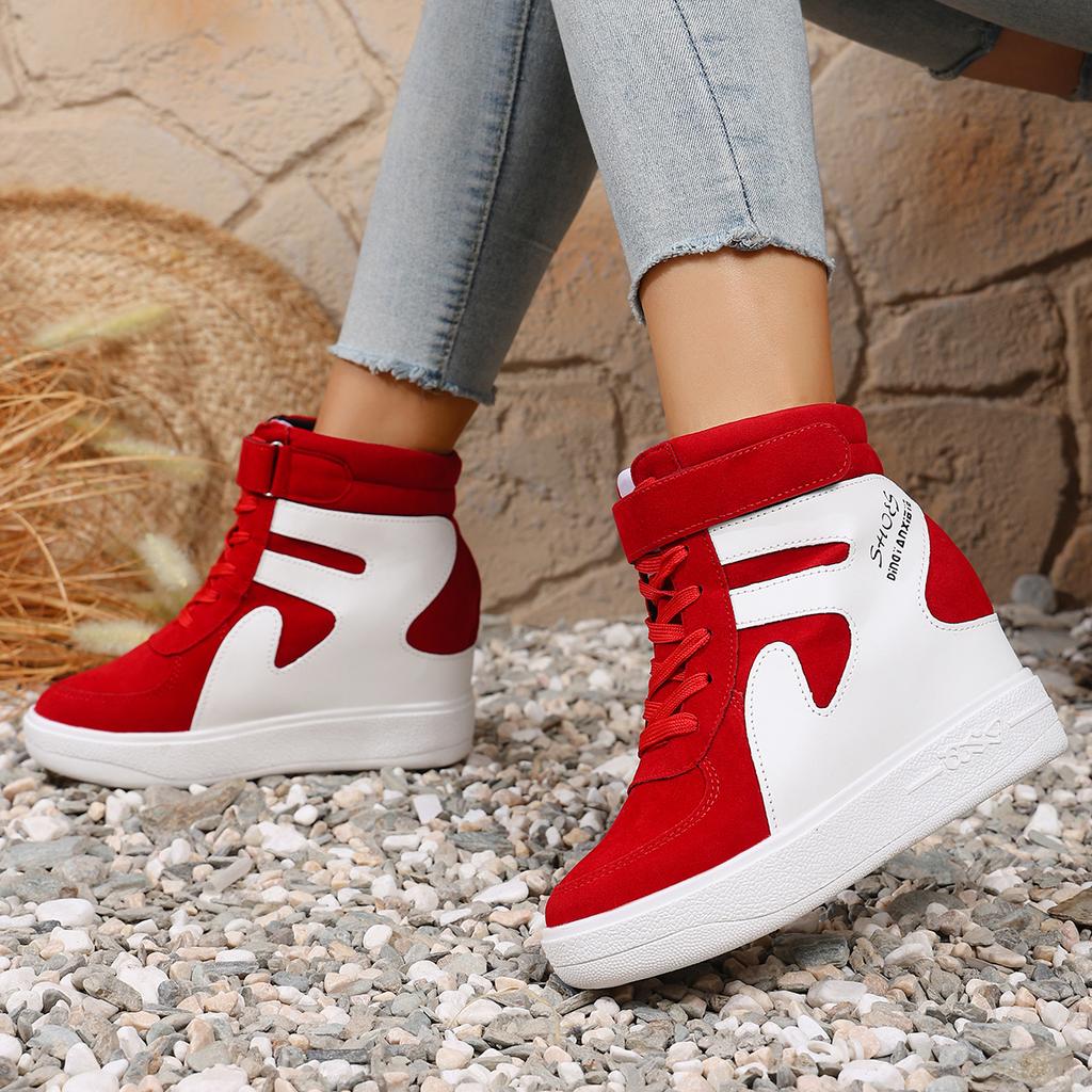 Women Sneakers 2025 New Korean Fashion Shoes Thick Bottom Increased Inner Heel Sneakers Women Casual Designer Shoes for Women