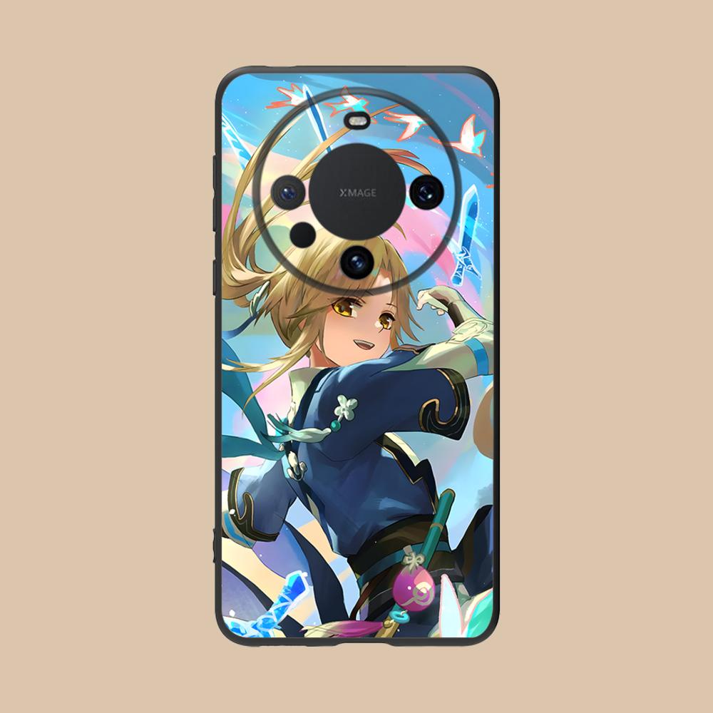 HSR Yanqing Matte TPU Mobile Phone Case for Huawei Mate 60 50 40 30 20 10 Pro Plus Lite E 5G Colorful Printing Cover