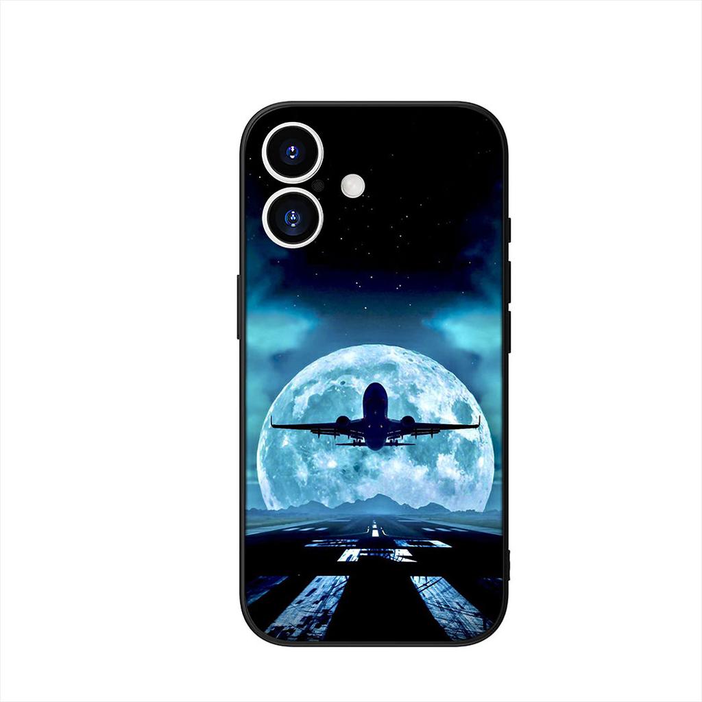 Cover for Samsung Galaxy S25 S23 S22 S24 FE Ultra Plus A56 A05 A06 A15 A16 A57 S7 Edge Case Airplane Plane Fly Travel Aircraft