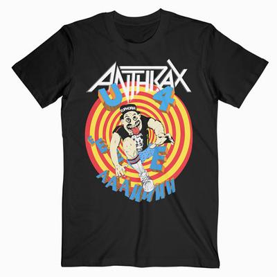 Anthrax 1988 Road To Euphoria Tour Band T-shirt Zwart A111 Unisex T-shirt