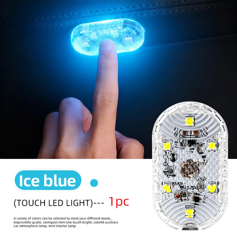 Car  Touch Sensor LED Ambient Light LED Lamp Car Ceiling Lamp Reading Light Auto Night Reading Light Interior Lights