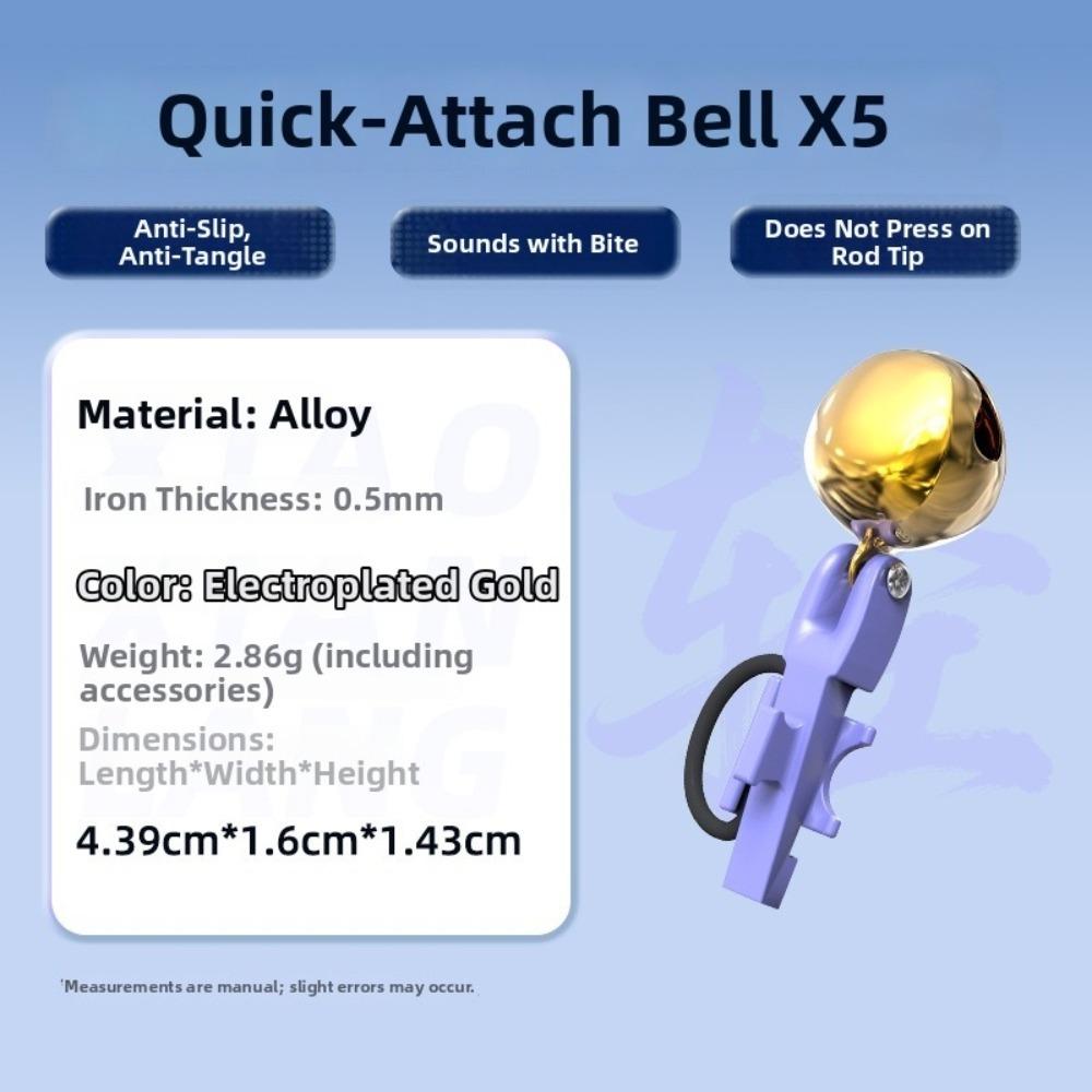 5pcs Rod Clip Fishing Bite Indicator Float Indicator Fishing Pole Bell Night Fishing 5pcs