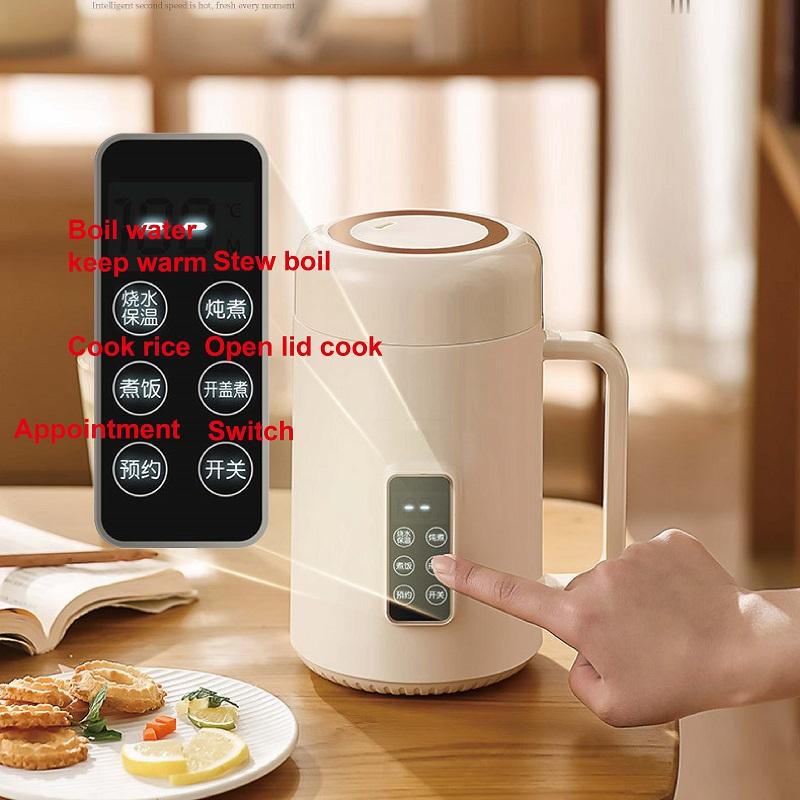 Xiaomi 500W Electric Kettle 12h Appointment Porridge Special Pot Portable 304 Stainless Steel Health Cup Multifunctional Rice Cooker 1L