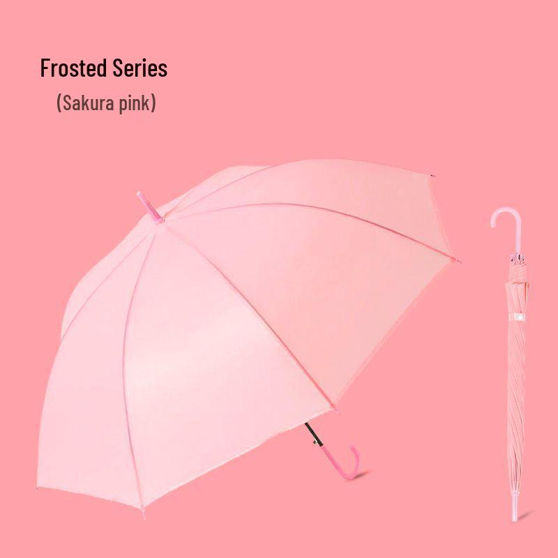 Extra Large Transparent Wind-Resistant Folding Umbrella with Long Handle - Korean Style for Two