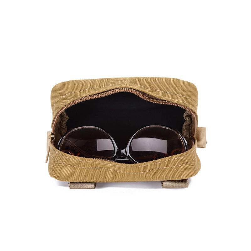 Outdoor Glasses Box Nylon Hard-shell Molle System Sunglasses Bag Military Fan Accessories Eye
