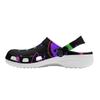 White EVA Clogs with Psychedelic Leaf Print, Lightweight Slip On Garden Shoes, Breathable Beach Sandals, Indoor Outdoor Slippers for Men Women