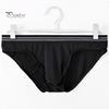 Men Briefs Mid-rise High Elasticity Tight Fit Breathable Panties Solid Color Mesh Stitching Sexy Underwear Daily Wear